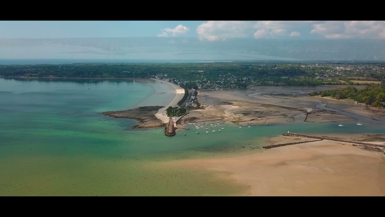 BREIZHZENITUDE , Anse de Saint-Laurent à la Forêt Fouesnant - Port la Forêt. La Bretagne vue du ciel