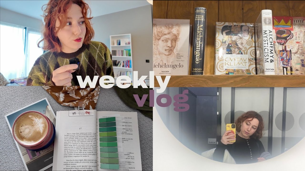 weekly vlog I sinema ve konser günleri, okuduklarım, kitabevi dolaşalım