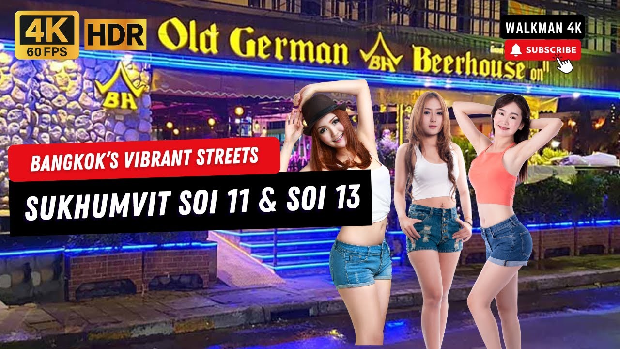 【4K HDR】| Sukhumvit Soi 11 & Soi 13 |  Bangkok's Vibrant Streets | Thailand Travel Walking Tour 2023