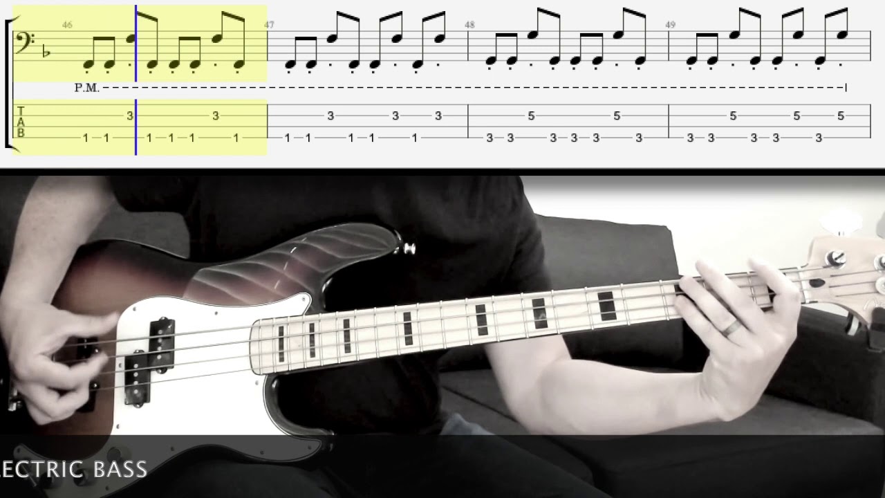 The Police - Every Breath You Take (Bass Cover in A Major with tab)