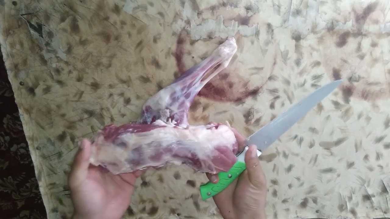Қойдың артқы аяғын жіліктеу