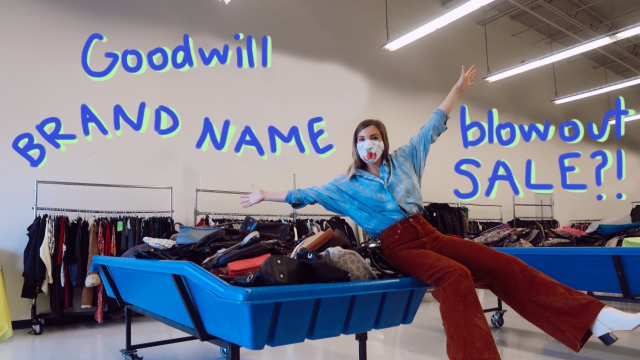First ever Goodwill BRAND NAME BLOWOUT sale?! nothing over $20!! | come thrift with me | thrift haul