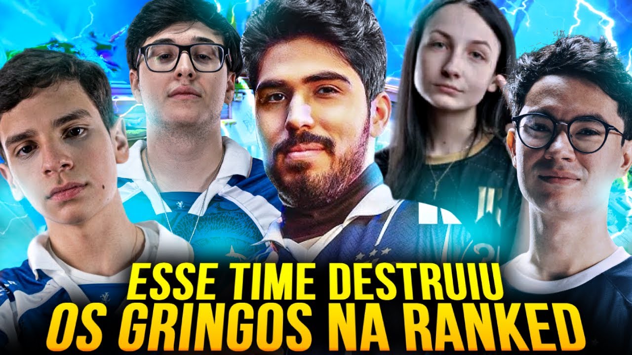 ESSE TIME FEZ OS GRINGOS DESISTIREM DE DAR FILA NA RANKED! 5 PROPLAYERS vs 5 RADIANTES