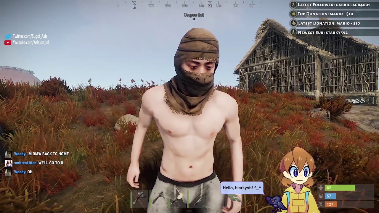 PRRRRRR it in your hotbar, Corpse | OTV & Friends Rust | Ash_on_LoL plays Rust