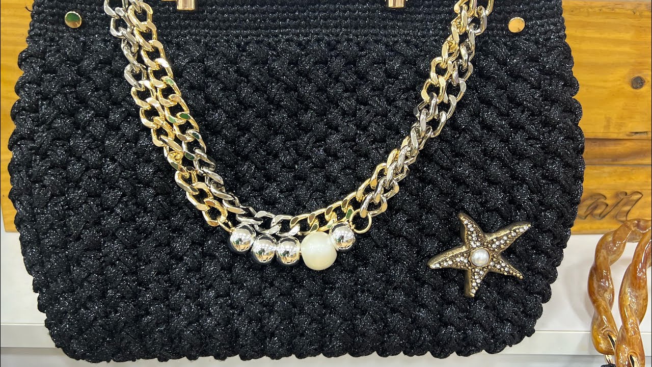 Simli coton ipimiz ile yapılan muhteşem çanta