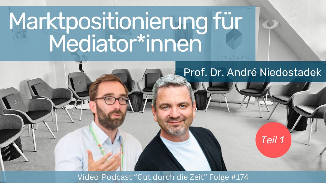 #174 Marketingans&auml;tze 1 &ndash; Marktpositionierung f&uuml;r Mediatoren. Mit Prof. Dr. Andr&eacute; Niedostadek