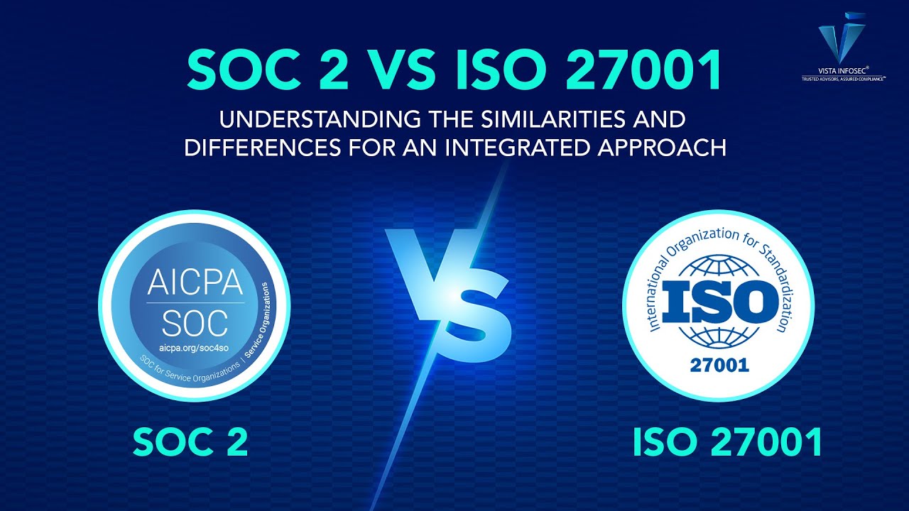 SOC 2 Vs ISO 27001 Understanding the Similarities and Differences for an Integrated Approach