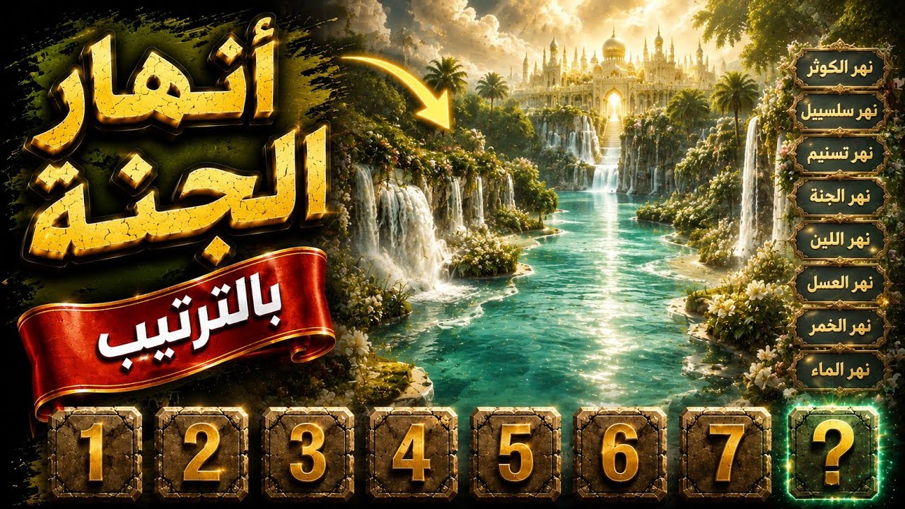 حقائق لن تصدقها عن انهار الجنة وعيونها بالترتيب ! ما هي الانهار الموجودة في الجنة؟