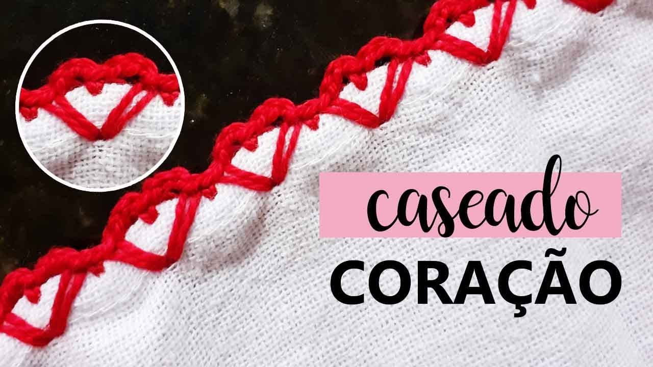 CASEADO DE CORAÇÃO | BICO DE CROCHÊ CARREIRA ÚNICA #7 | PASSO A PASSO