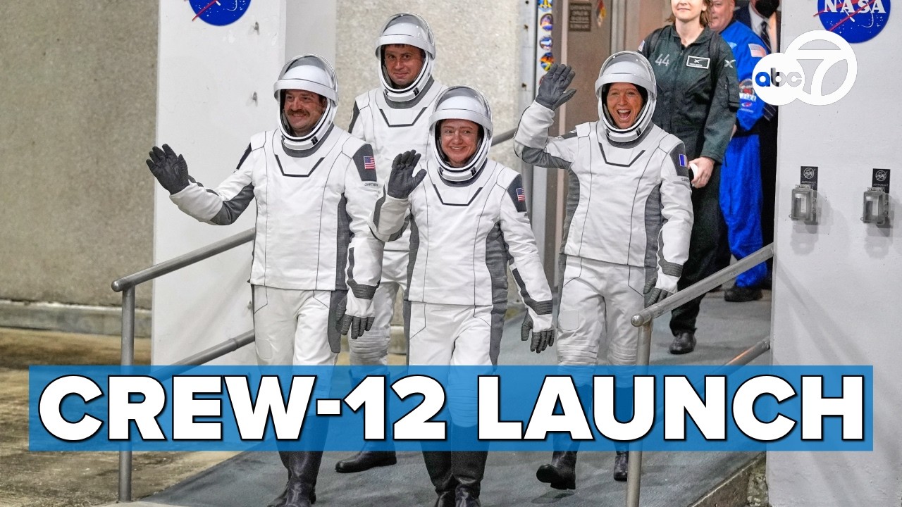 NASA, SpaceX send Crew-12 astronauts to the International Space Station