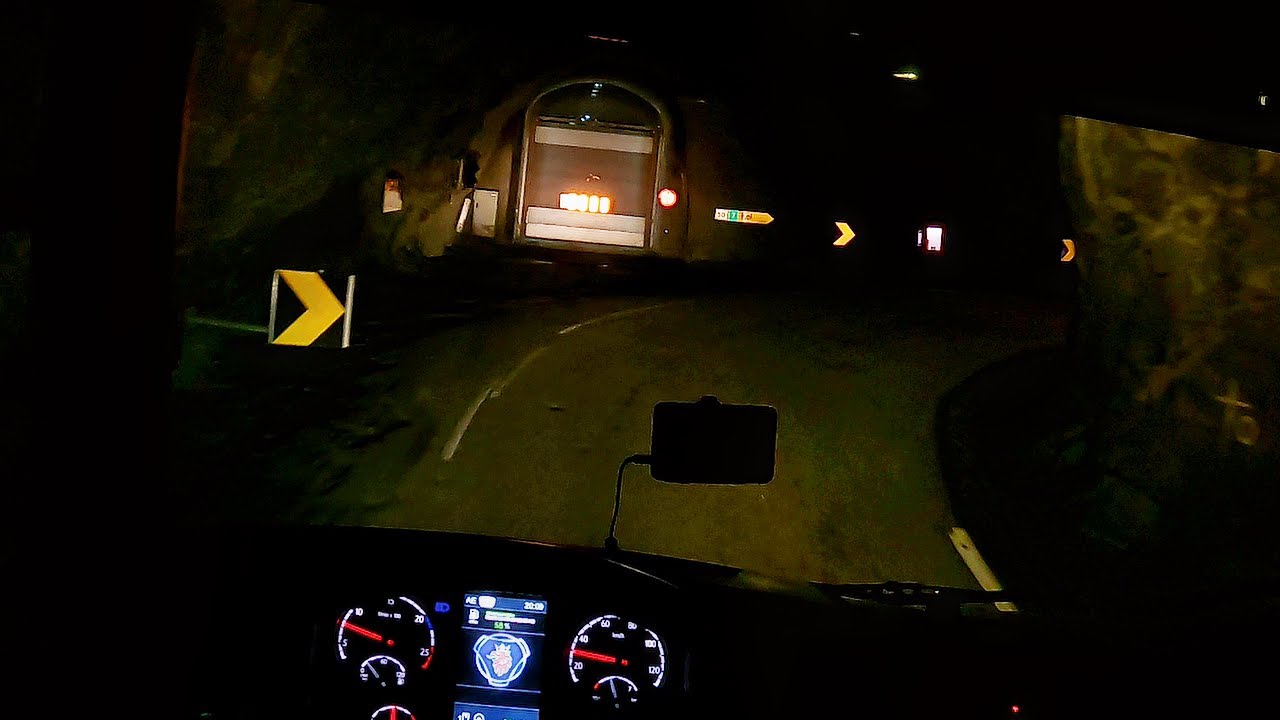 POV Driving Scania - Fv50, Aurland, Norway