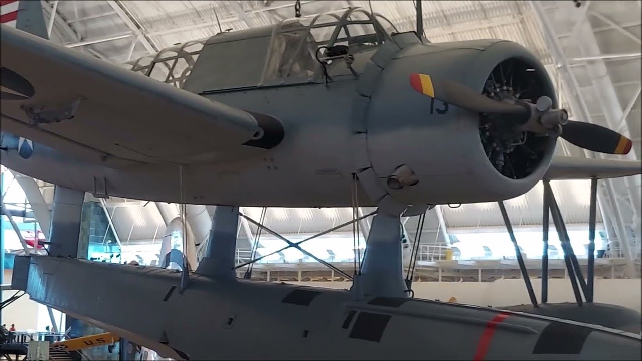 Vought-Sikorsky OS2U-3 Kingfisher WW2 US Navy Seaplane - Steven F. Udvar-Hazy Center in Chantilly VA
