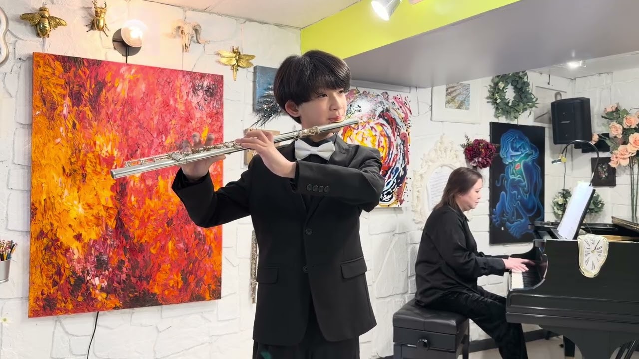 Ryan Liu - B. Godard Allegretto for Flute & Piano from Suite de trios morceaux 