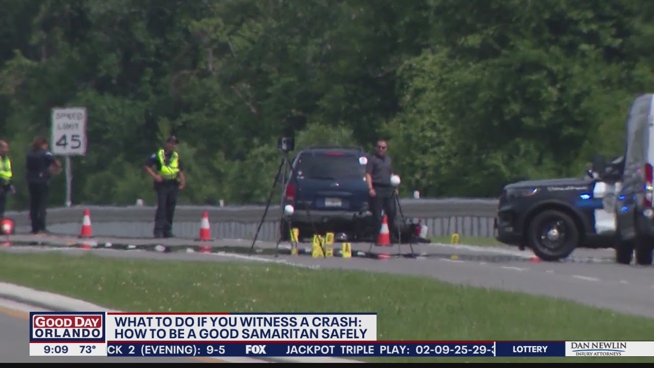 What to do if you witness an accident or crash