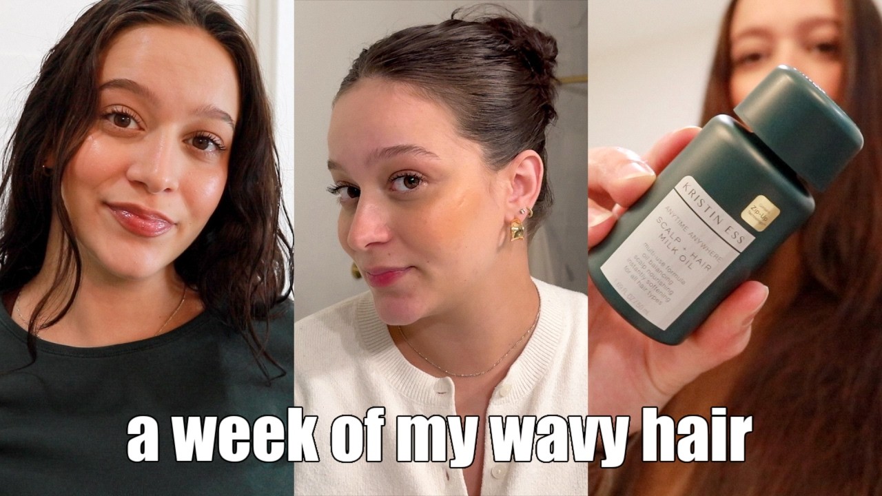 a week in the life of my wavy hair! 2025