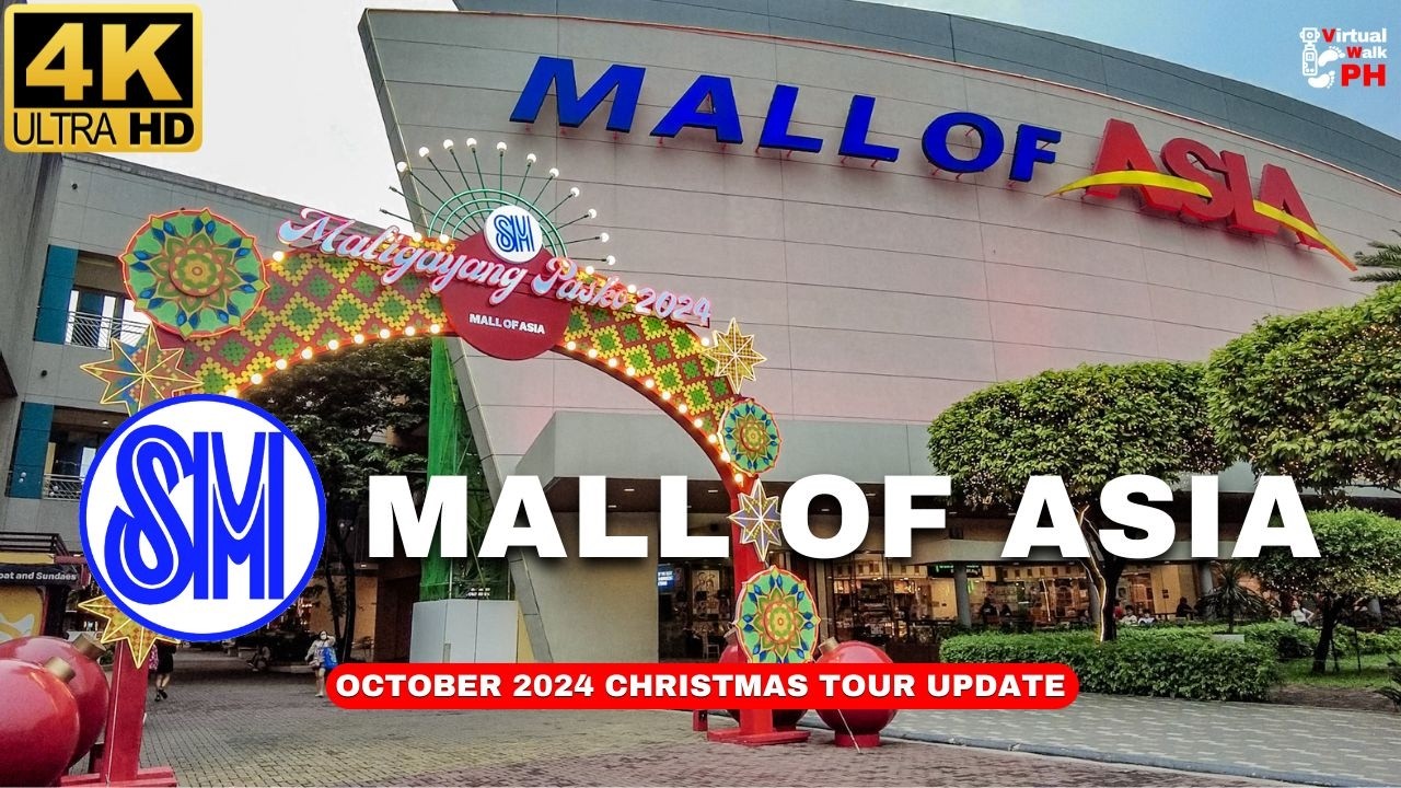 [4K] STUNNING Christmas Decors at SM Mall of Asia | October Mall Tour UPDATE