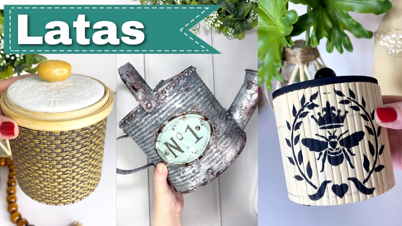 DECORAÇÃO REAPROVEITANDO LATAS
