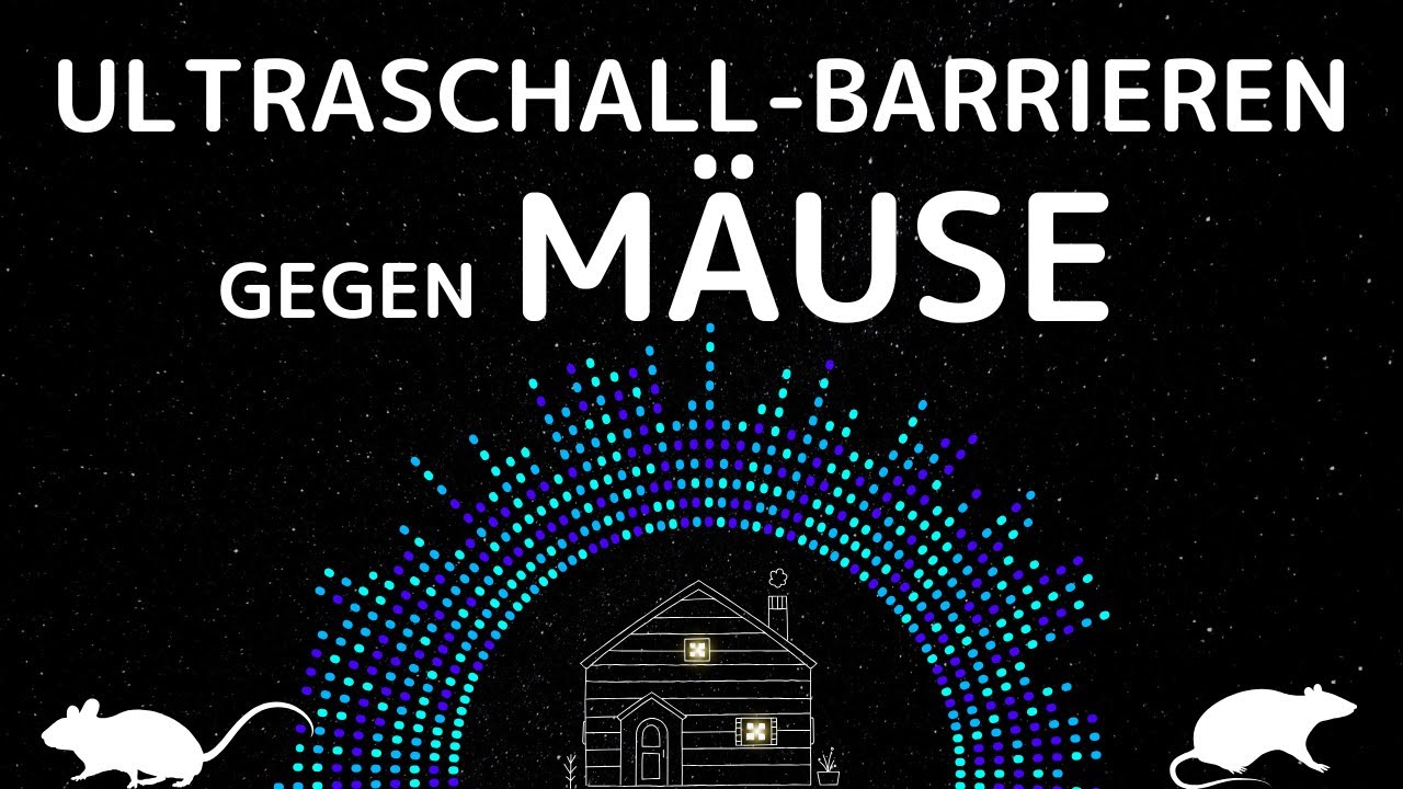 Ultraschall-Barriere gegen M&auml;use | Ruhig die ganze Nacht schlafen | 8 Stunden