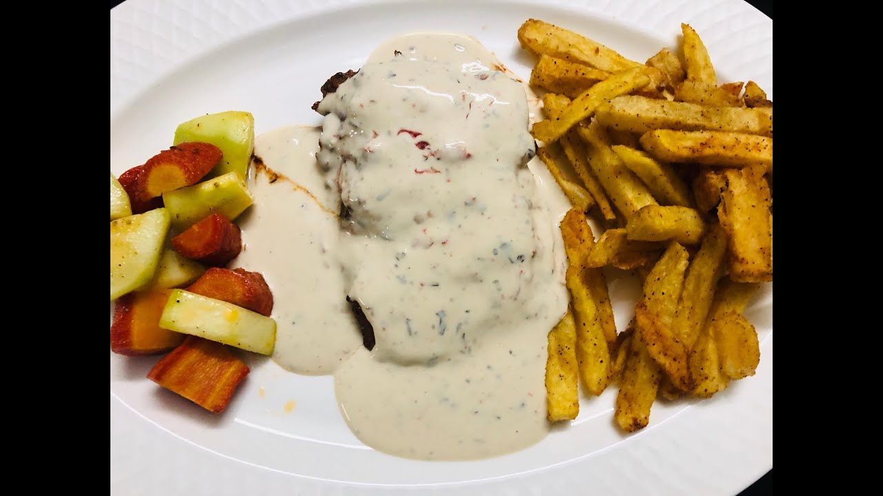 Beef Steak With Tarragon Sauce | بیف اسٹیک ود ٹیراگان ساس