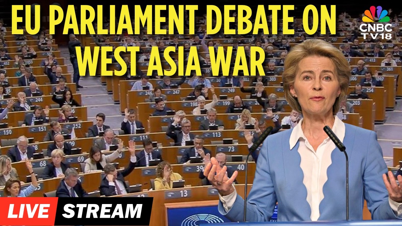 EU Parliament LIVE |  Ursula von der Leyen Addresses EU Debate on Middle East Crisis | N18G