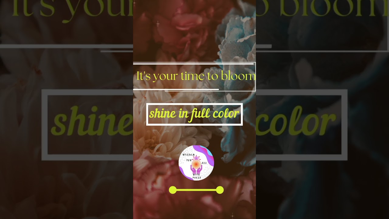 #motivationtime #Motivation #YourTime #Bloom #Motivationforall #WisdomForAll #Pooja #shorts