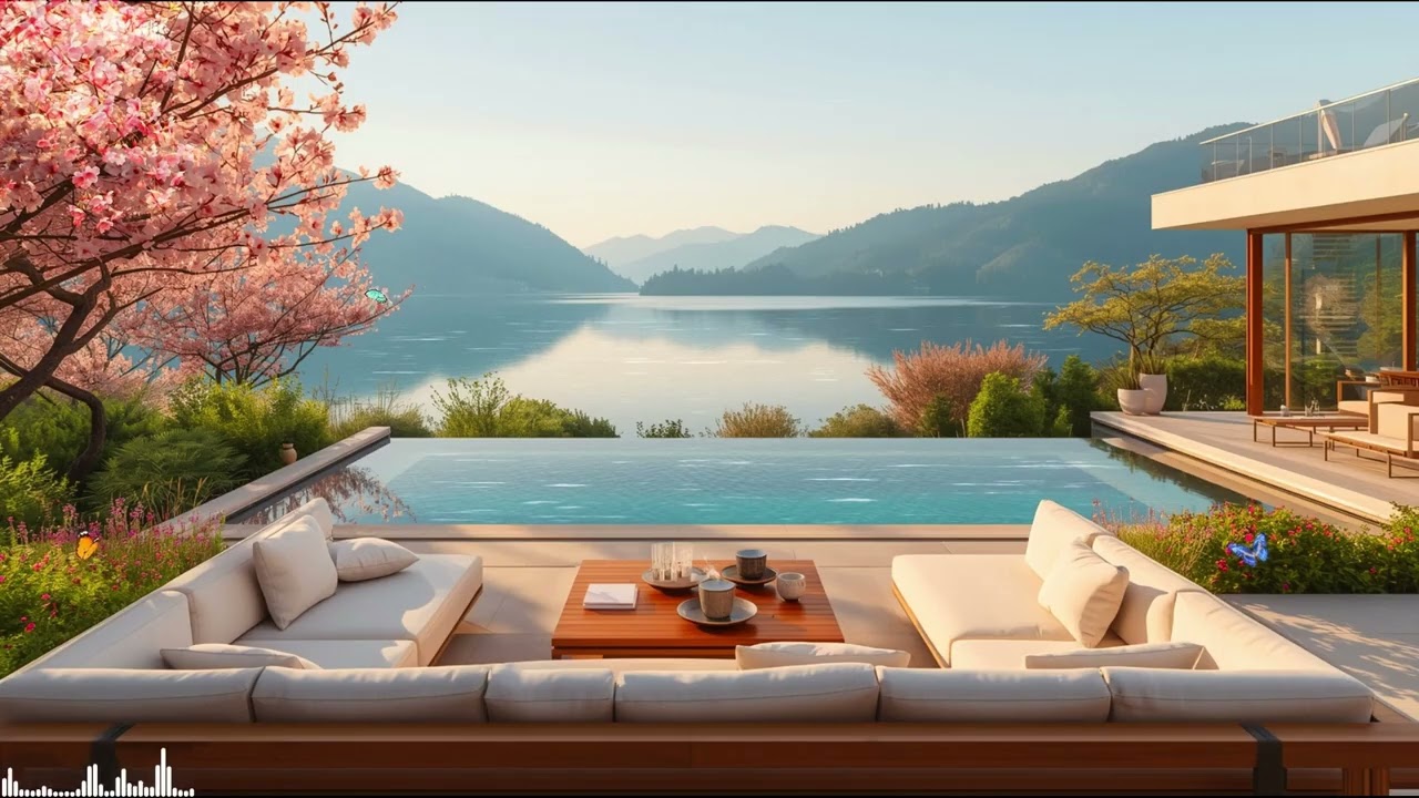 Soft Jazz & Lakeside Serenity ☕ Calm Luxury Music for Relax, Work & Focus