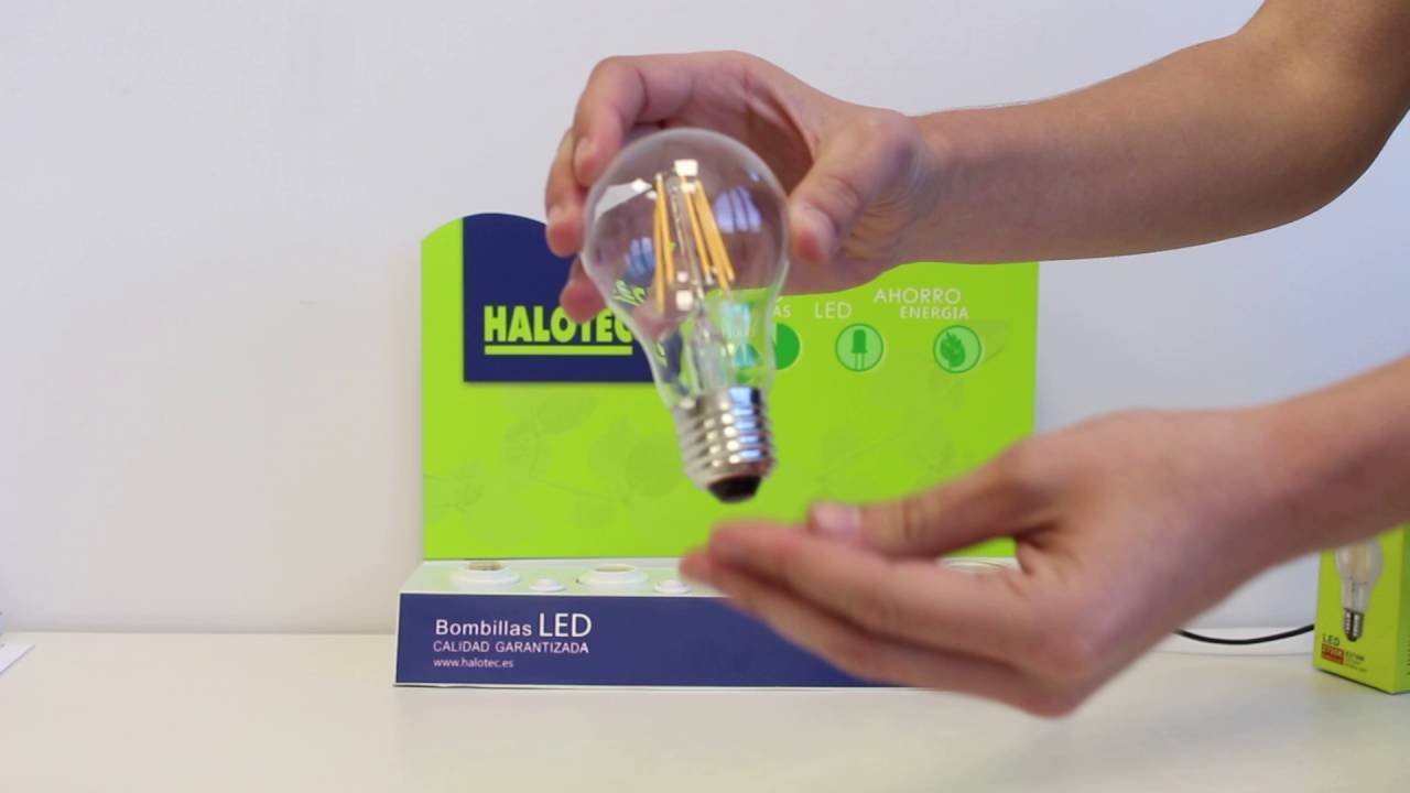 Bombilla Estandar E27 Led de filamento 6W 230V 2700K