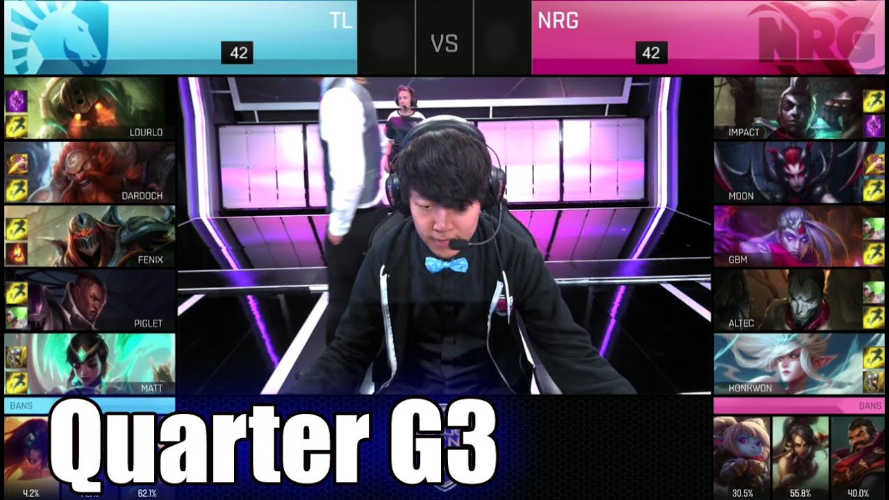 Team Liquid vs NRG eSports | Game 3 Quarter Finals S6 NA LCS Spring 2016 Playoffs | TL vs NRG G3