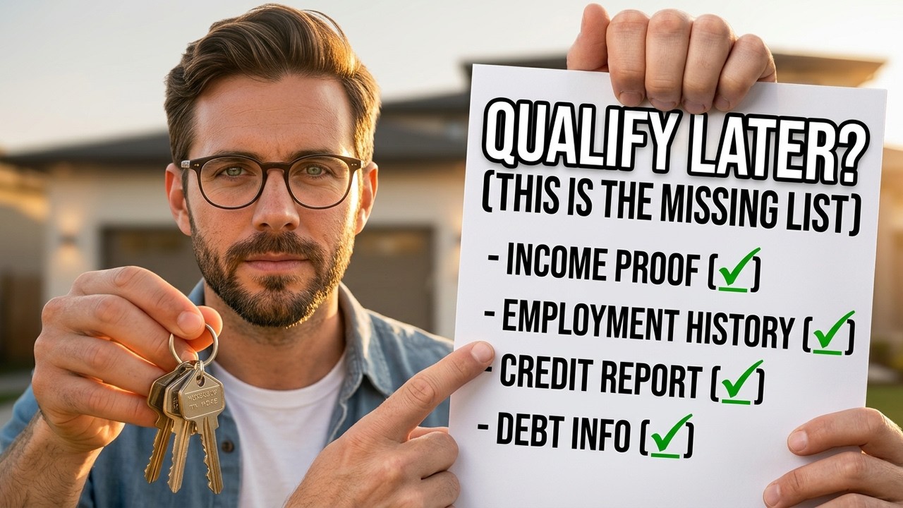 What information does your lender need for you to qualify for financing later?