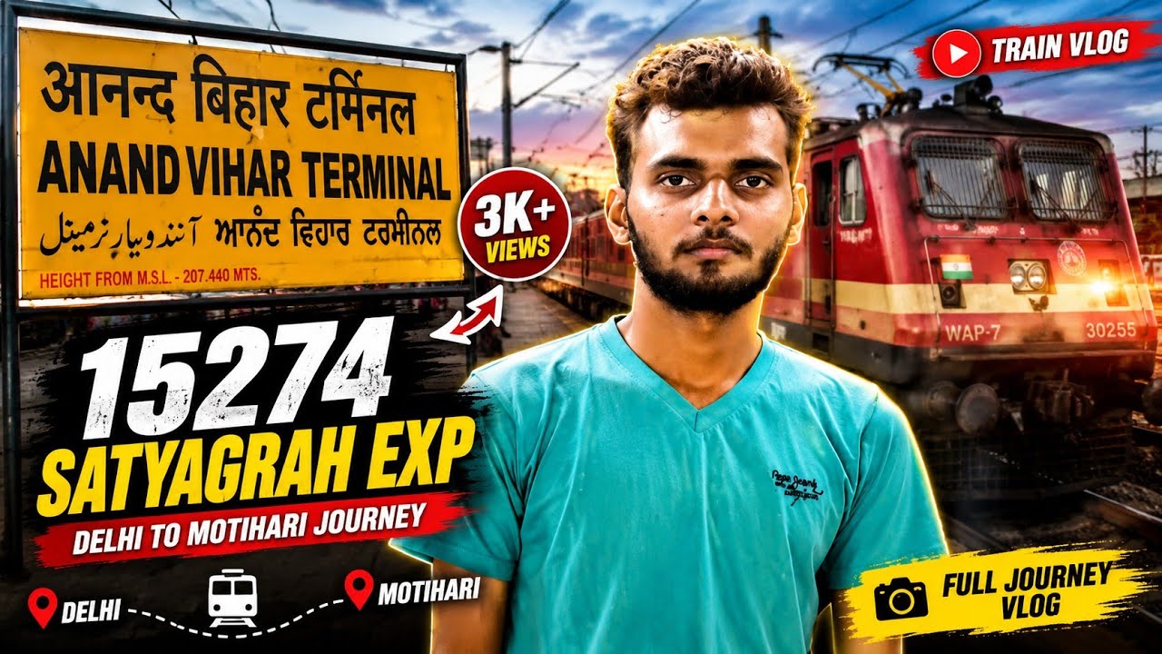 15274 Satyagrah Exp | ANVT To SGL | Full Journey | Ayush Upadhyay Vlogs