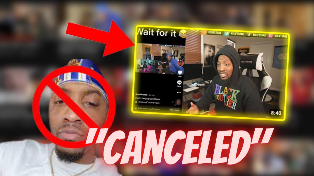 nolifshaq got canceled over a REACTION