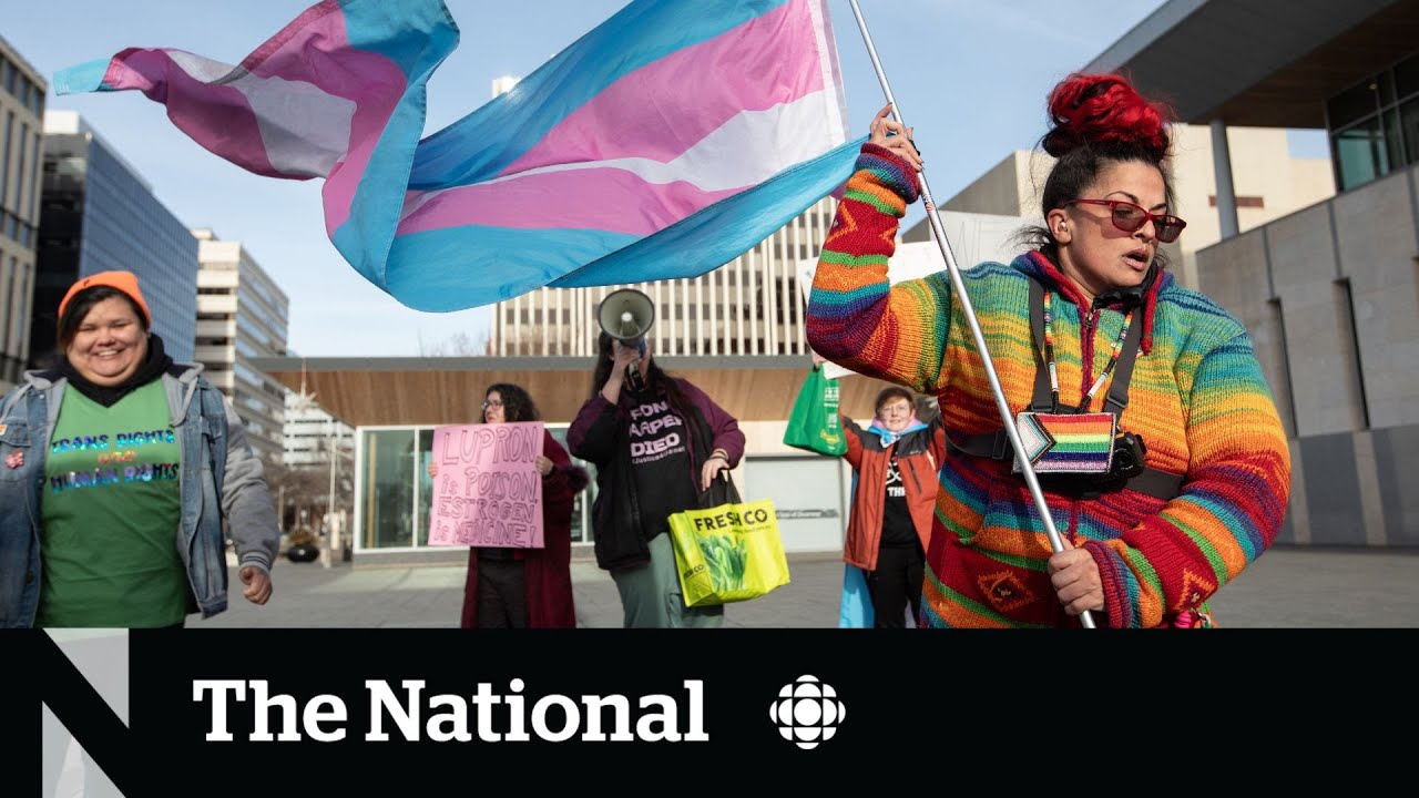 Hundreds protest Alberta’s new gender-identity policies