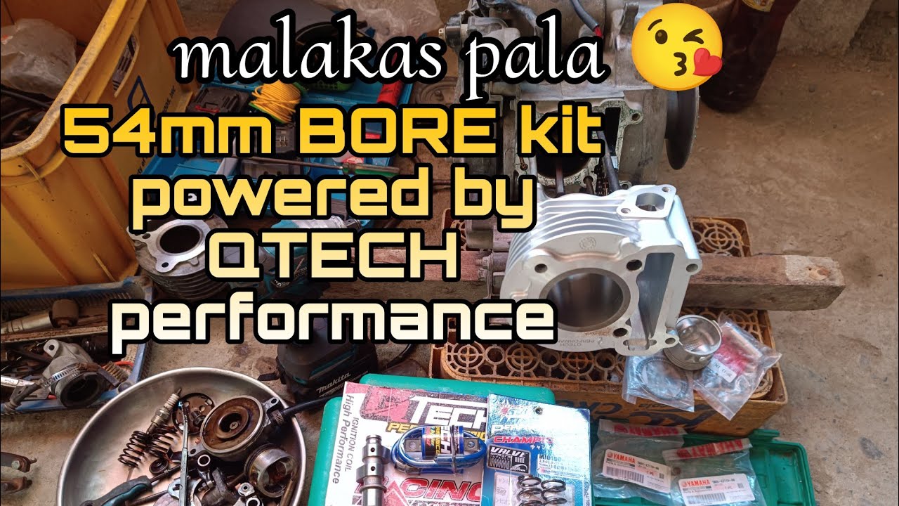 YAMAHA mio carb type up grade/ 54mm bore kit Qtech performance