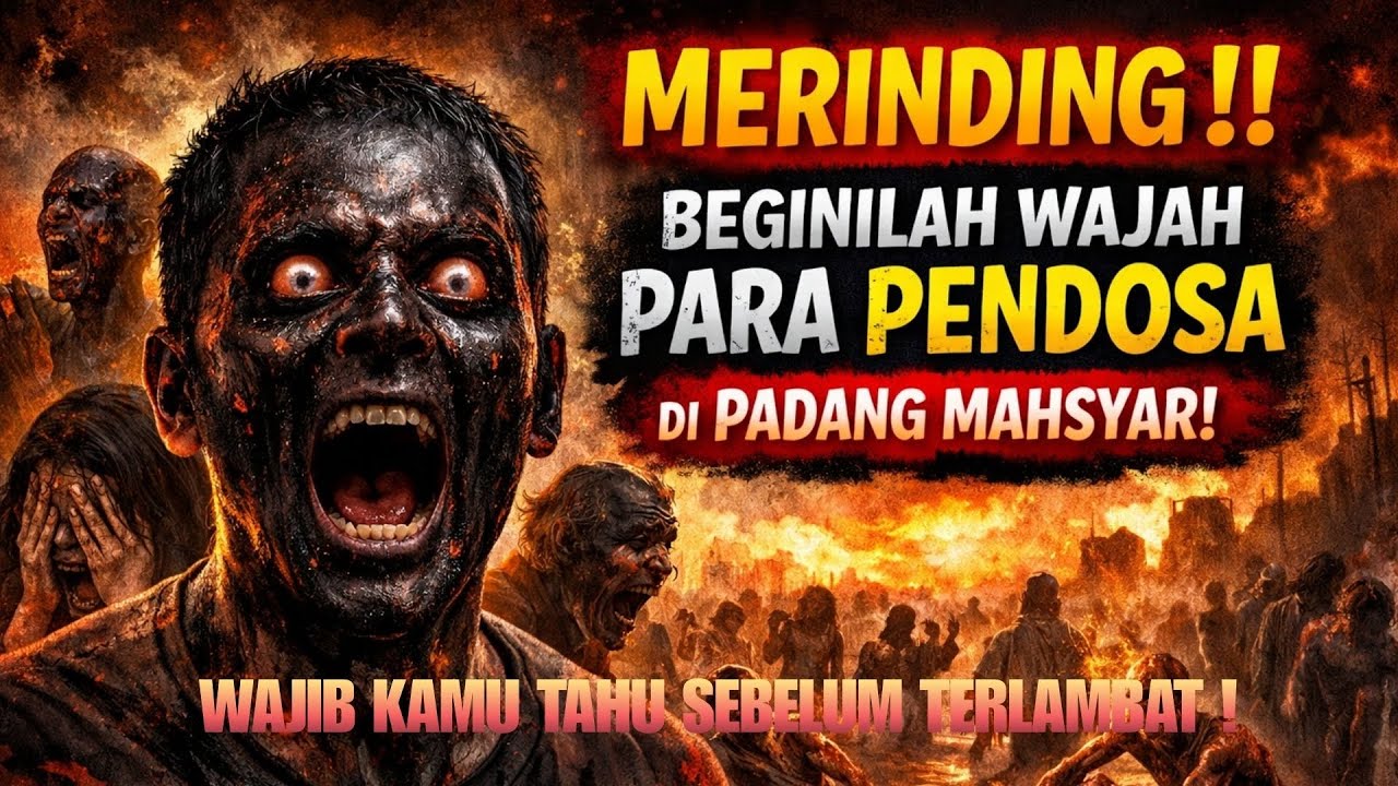 MERINDING‼️ Beginilah Wajah Para Pendosa Di Padang Mahsyar  Wajib Kamu Tahu Sebelum Terlambat!