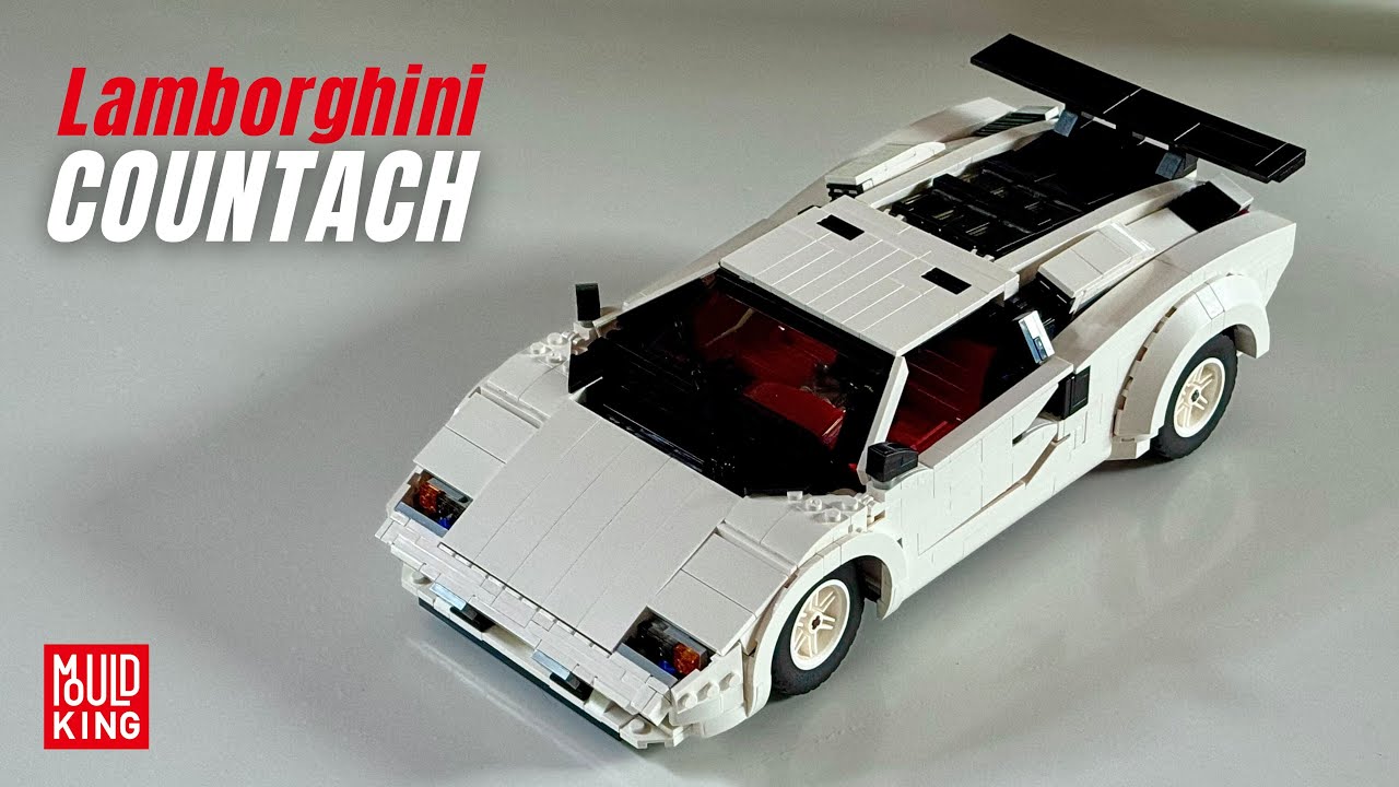 Меньше значит больше! Обзор: Набор Mould King LAMBORGHINI COUNTACH (1495 деталей) 10045