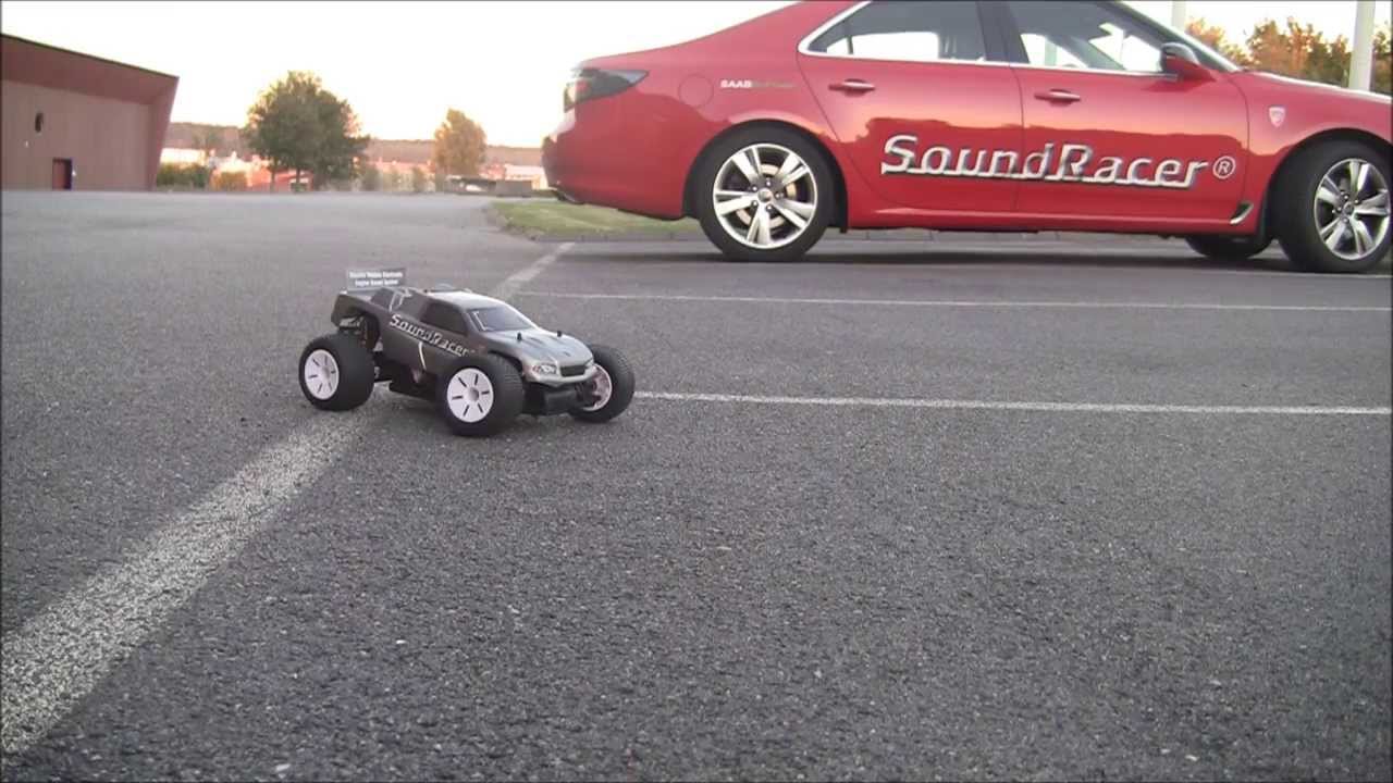 SoundRacer for electric vehicles, AVAS, RC car sound demo
