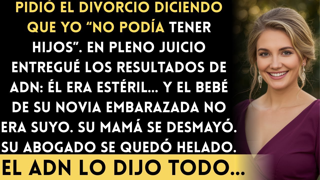 Mi esposo pidió el divorcio en la corte llamándome estéril… pero los resultados de ADN lo...