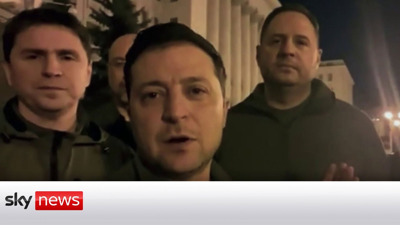 Ukraine's President stays in Kyiv as Russian troops advance