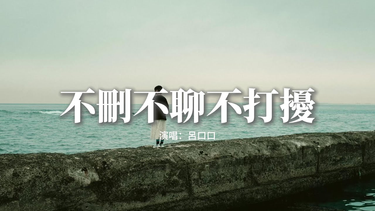 呂口口 - 不刪不聊不打擾『不打擾 是我最後的溫柔，不再見 是你最後的問候，不刪除 是我最後的請求，不聊天 是你最後的主動。』【動態歌詞MV】