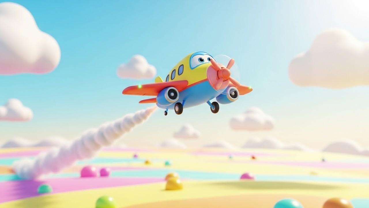 Маленький самолётик пролетает над Страной Чудес 🛩️☁️✨ | Мультфильм для детей и весёлые приключения