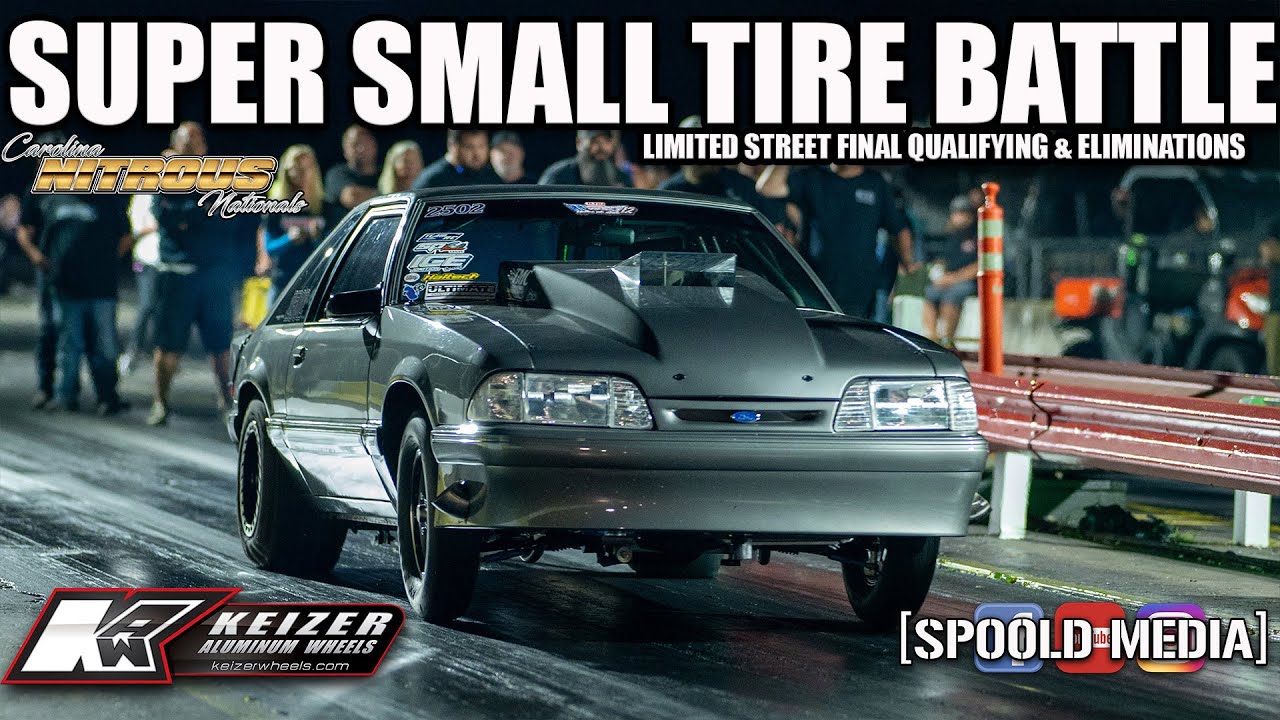THE BADDEST ON SUPER SMALL TIRE RACE!!! LIMITED STREET FINALS FROM THE CAROLINA NITROUS NATIONALS