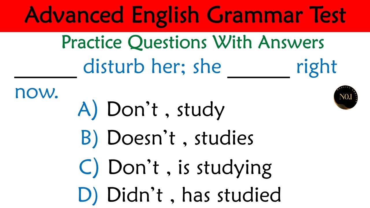 Tricky English Grammar Questions | Only Experts Will Pass This Test 😳 | No.1 Quality English