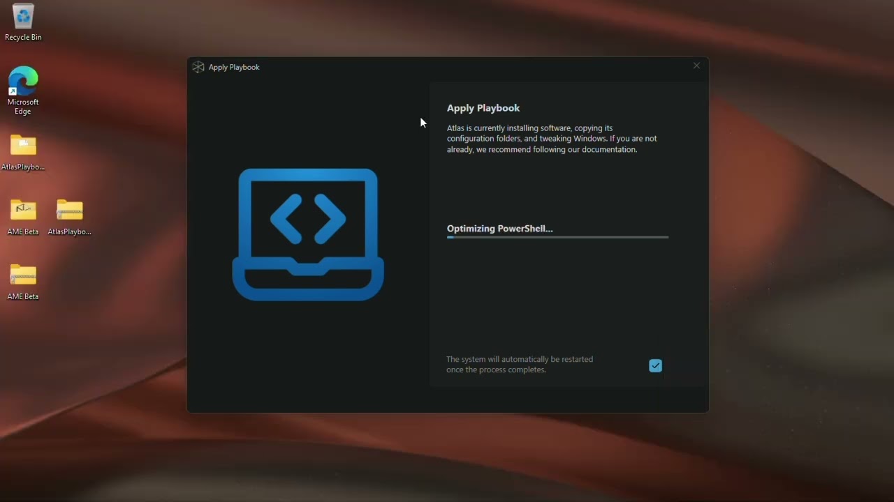 Atlas v0.5.0 first version and this is AtlasOS 25H2