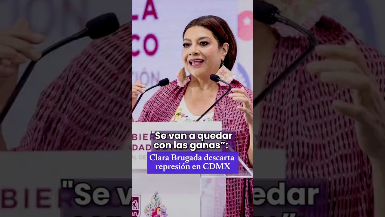 🚨🗣️ Clara Brugada descarta represi&oacute;n ante protestas por el Mundial 2026