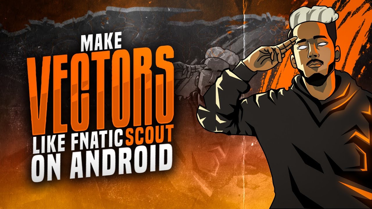 Make vectors like Fnatic / Scout on android | Gaming Pubg logo on android | Infinite Design