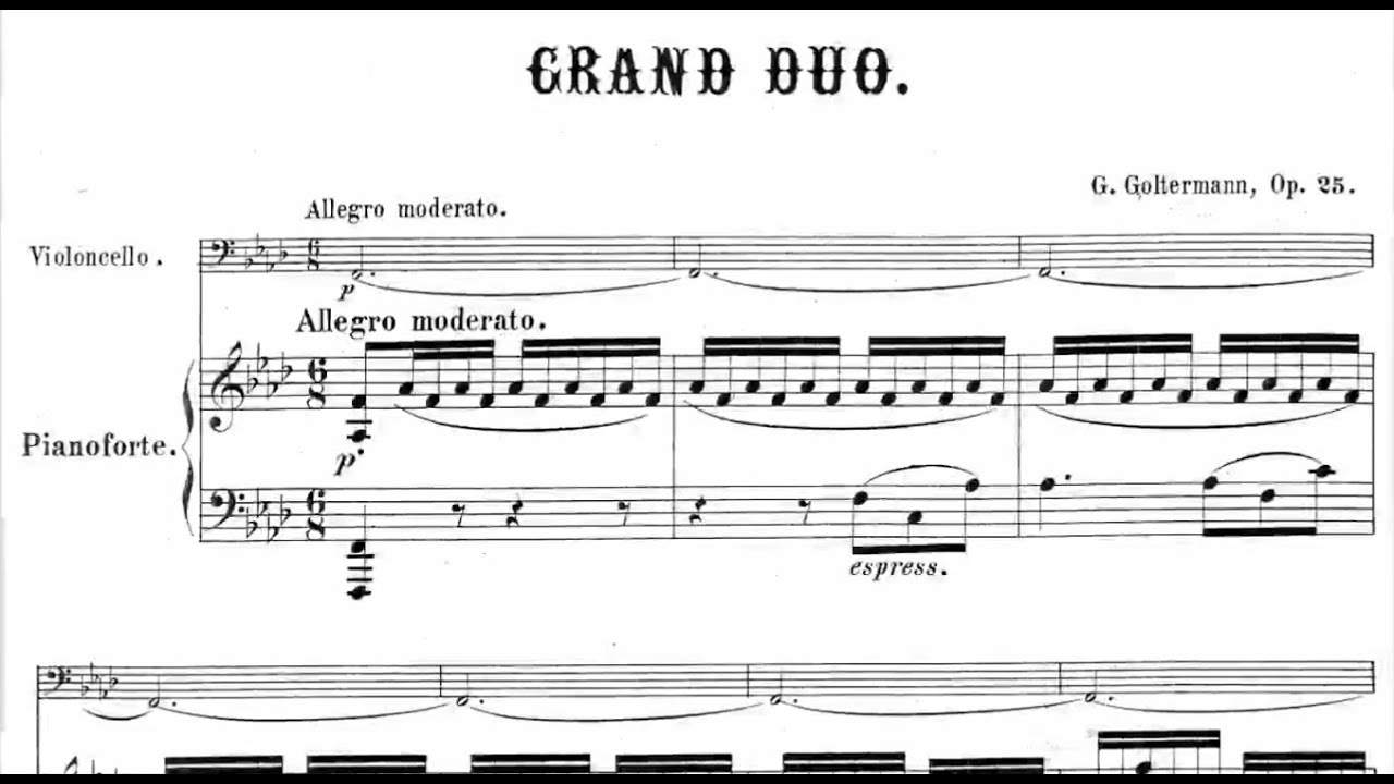 Georg Goltermann - Grand duo, Op. 25 (1857)