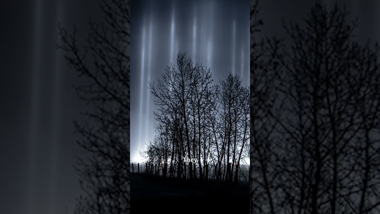 How light pillars form during Alberta winters