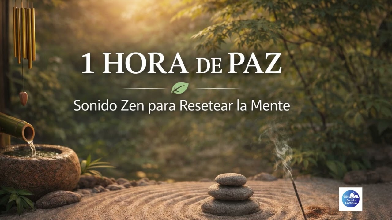 1 HORA de Sonido Zen 🌿 Jardín Japonés para Calmar la Mente