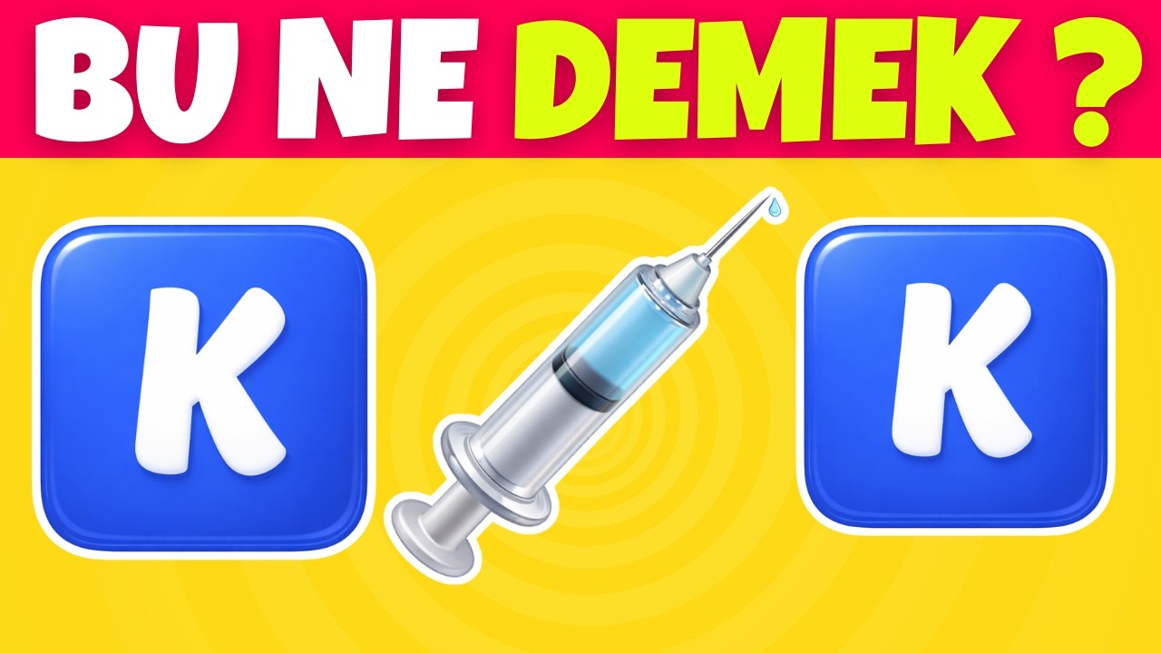 Emojilerle Kelime Bulmaca 😮 Kelime Tahmin Etme Oyunu 🧠⚡Emoji Kelime Bilmece Testi
