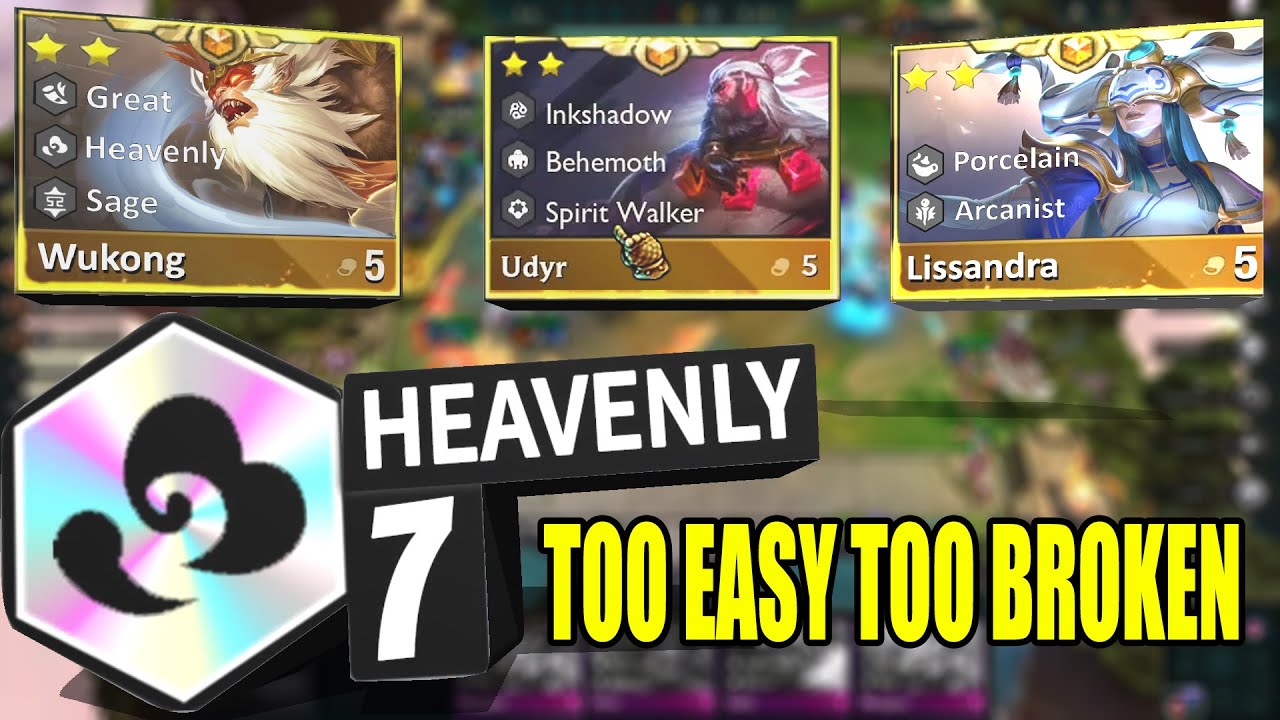 THE BEST 7 HEAVENLY COMP. GAMEPLAY | TFT SET 11 RANKED